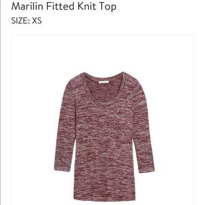 Aim fitted knit top
